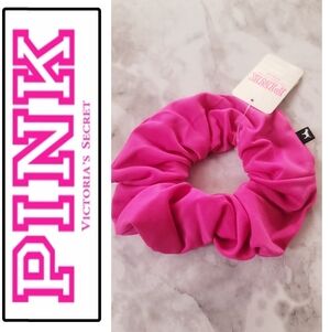 PINK Victoria's Secret Bold Pink Hair Scrunchie